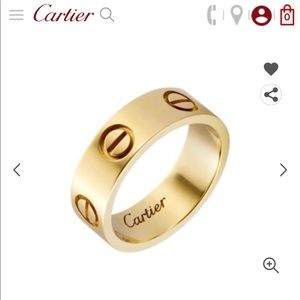 ISO Yellow gold love ring size 58 5.5